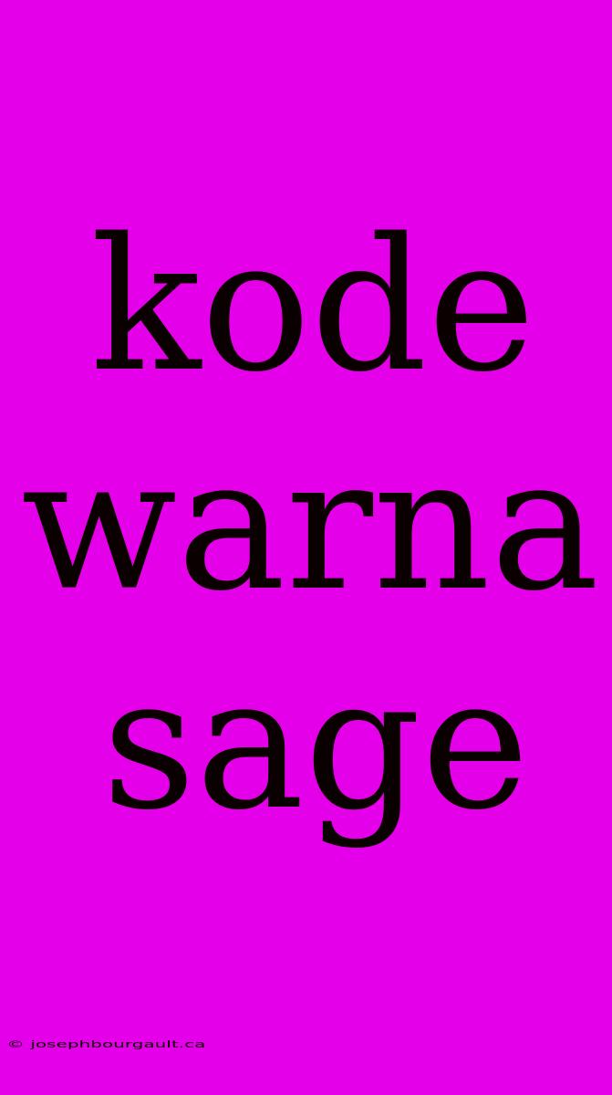 Kode Warna Sage