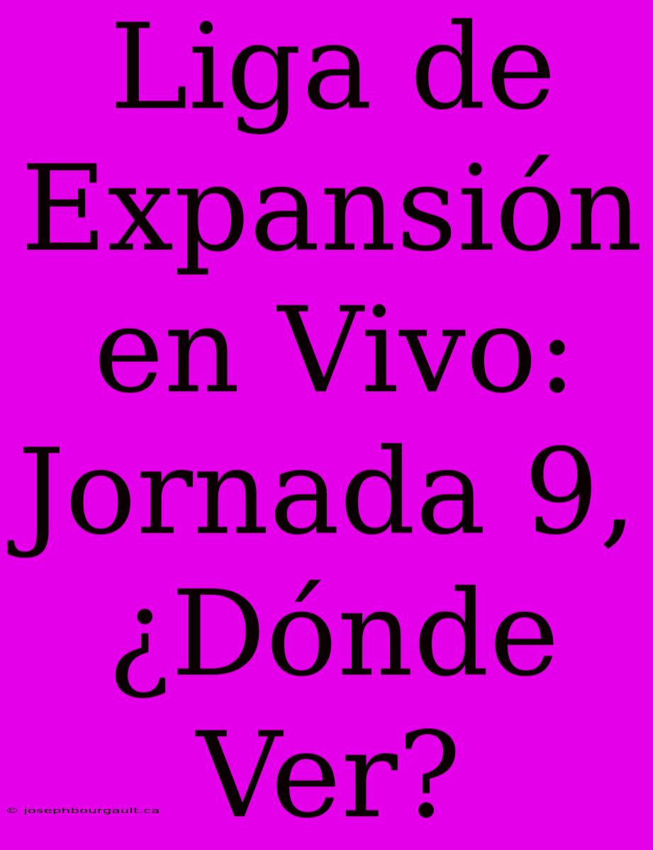 Liga De Expansión En Vivo: Jornada 9, ¿Dónde Ver?