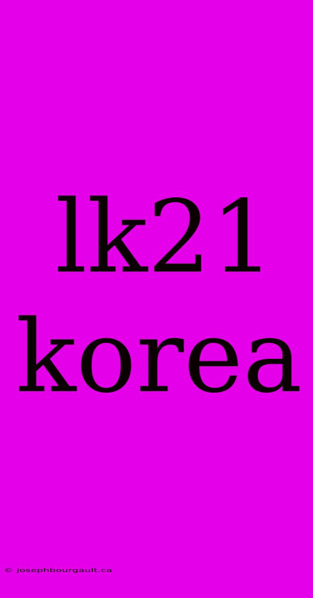 Lk21 Korea