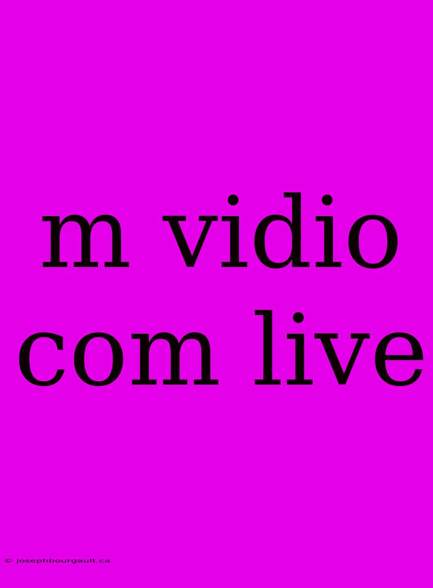 M Vidio Com Live