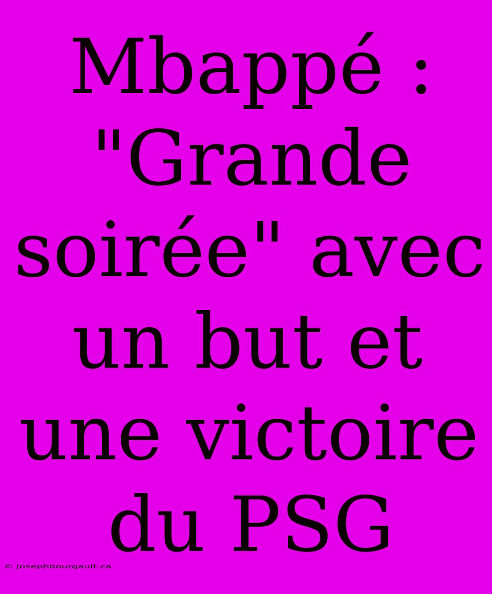 Mbappé : 