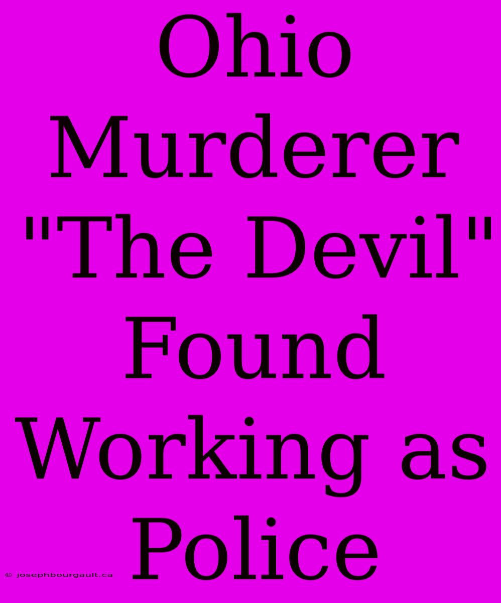 Ohio Murderer 