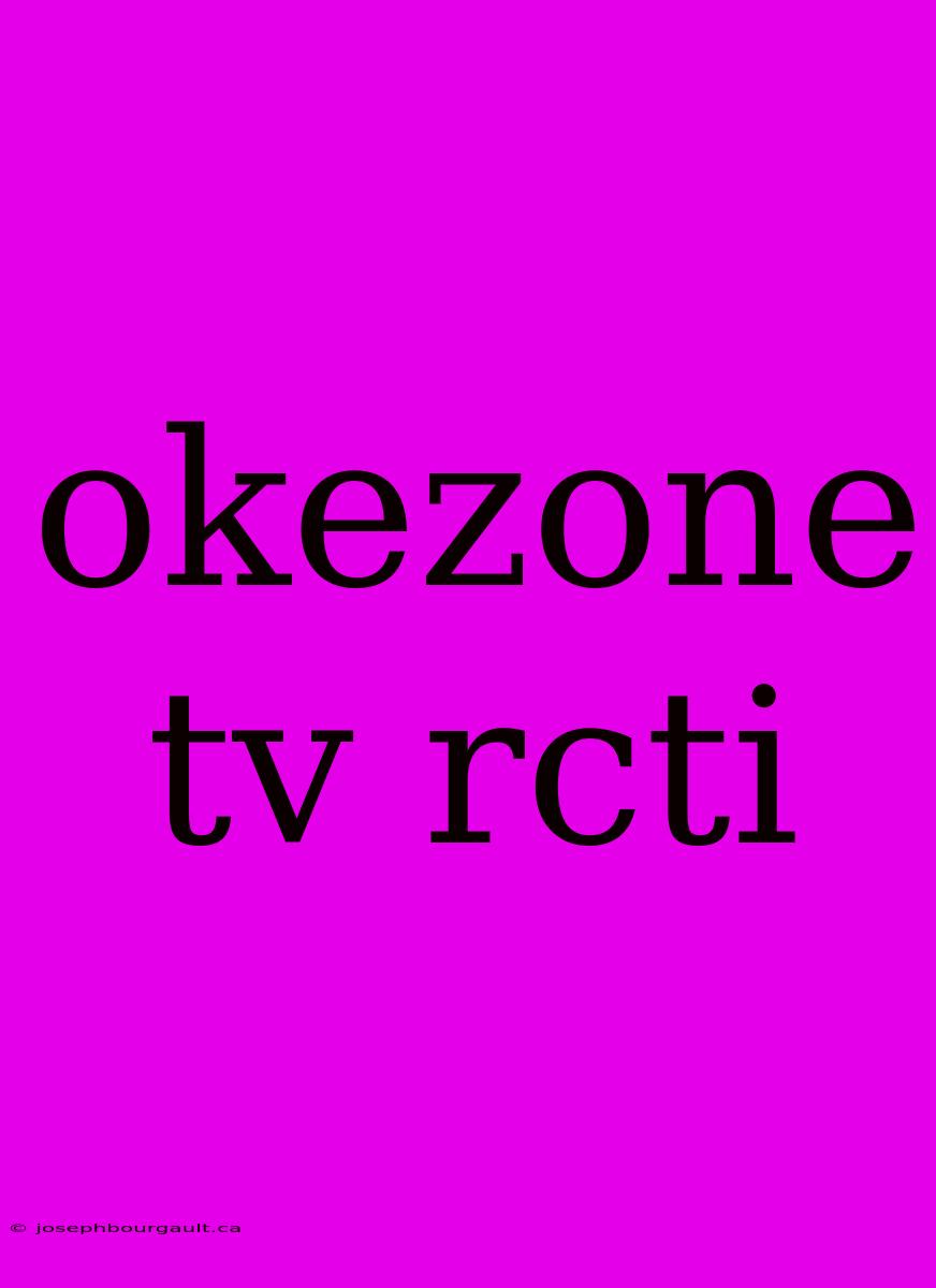 Okezone Tv Rcti