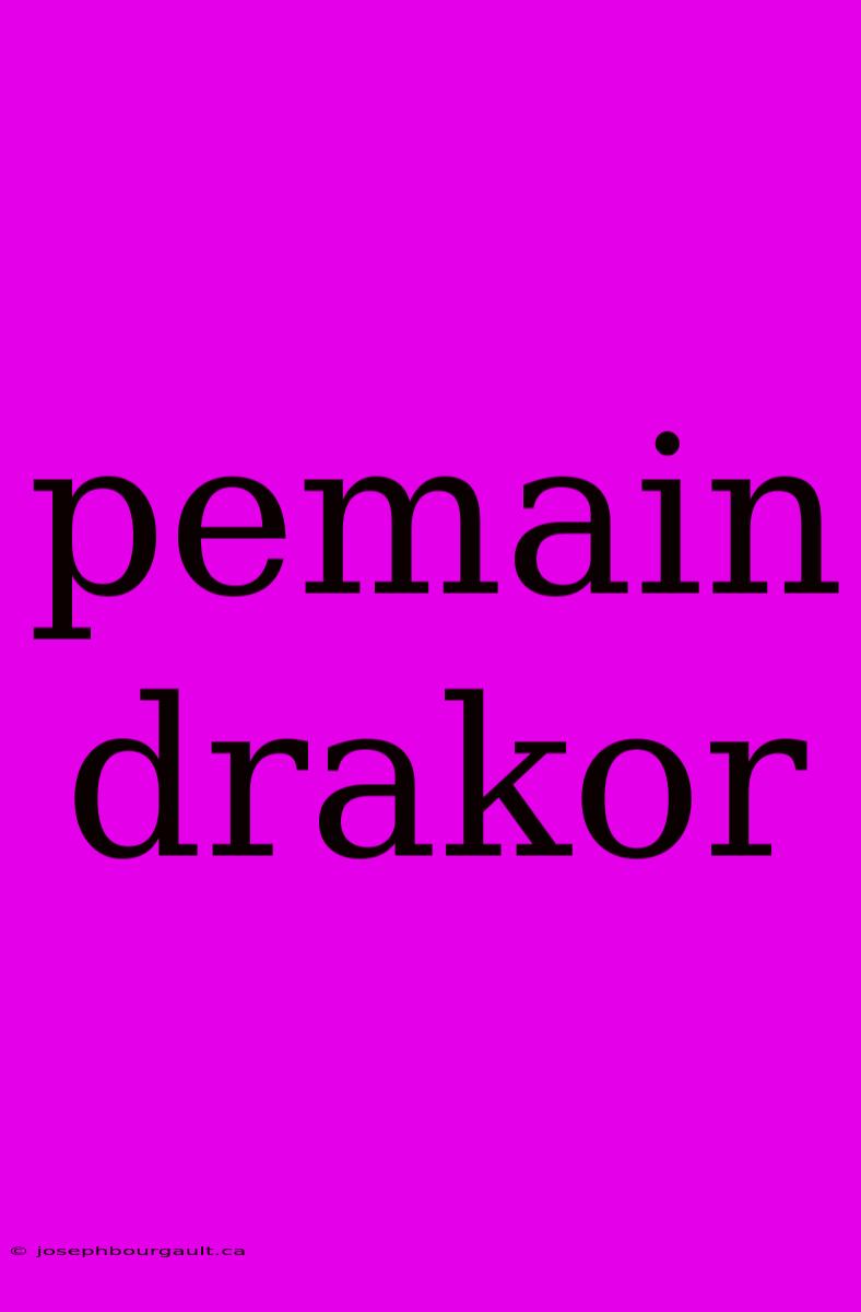 Pemain Drakor