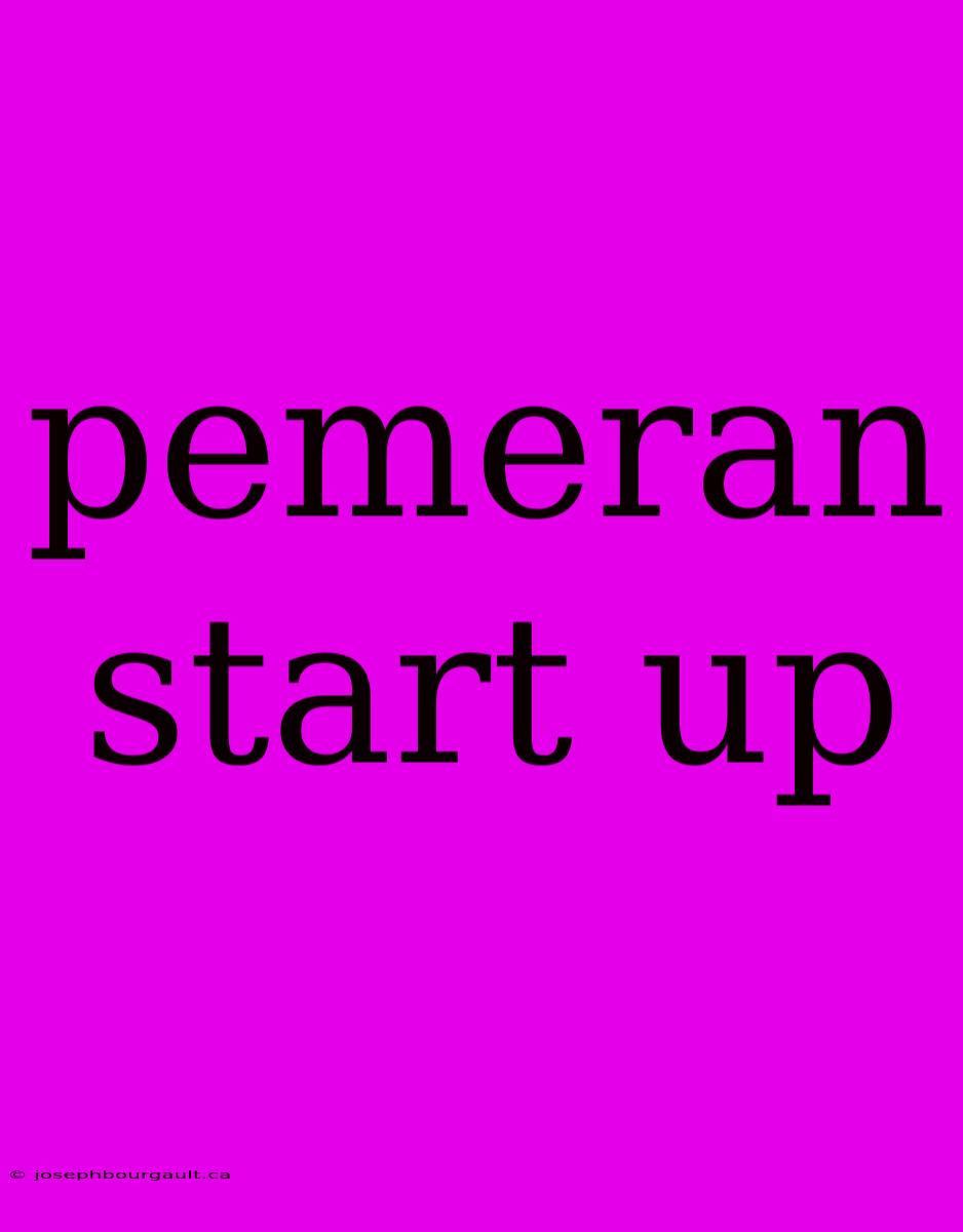 Pemeran Start Up