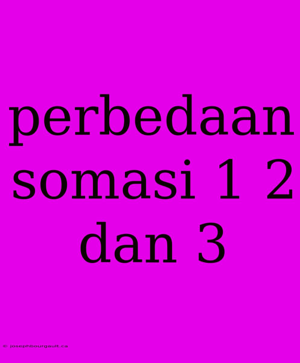 Perbedaan Somasi 1 2 Dan 3