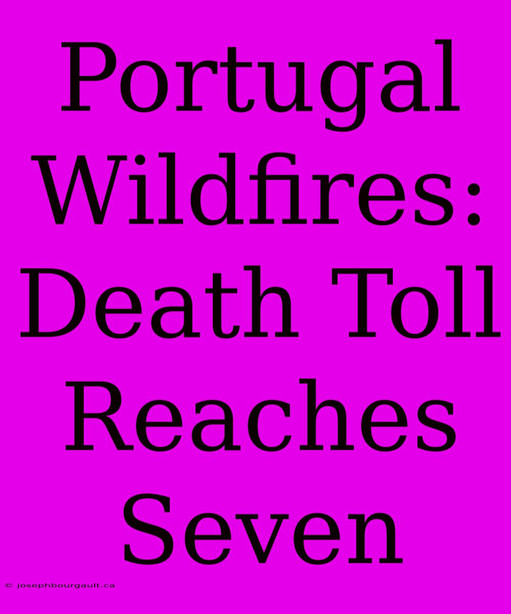 Portugal Wildfires: Death Toll Reaches Seven