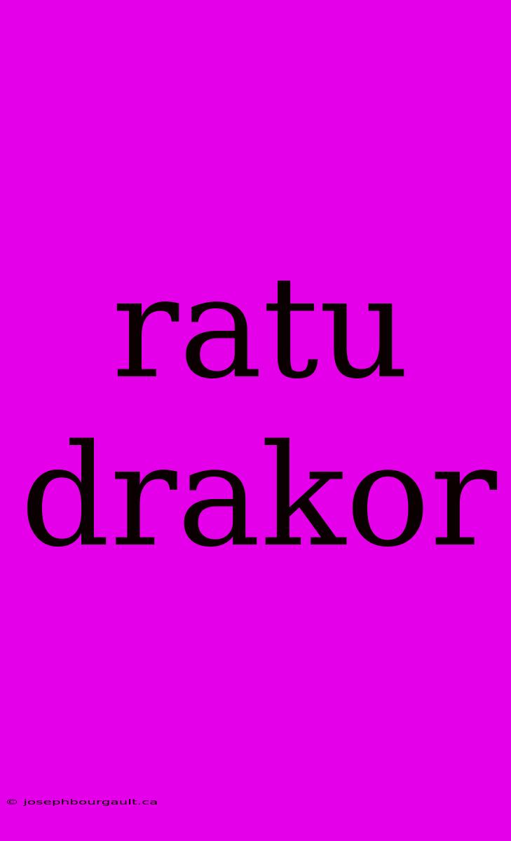 Ratu Drakor