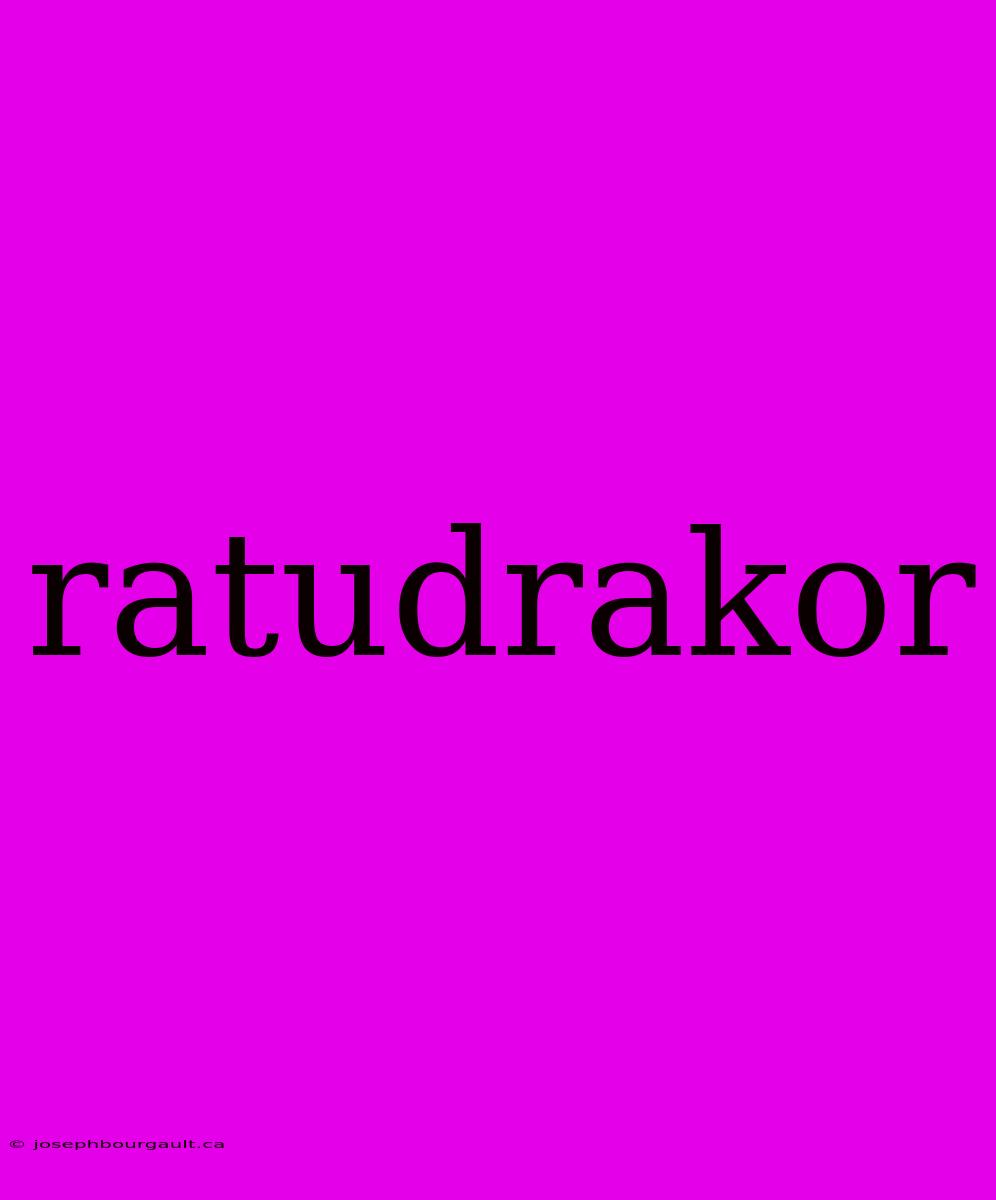 Ratudrakor