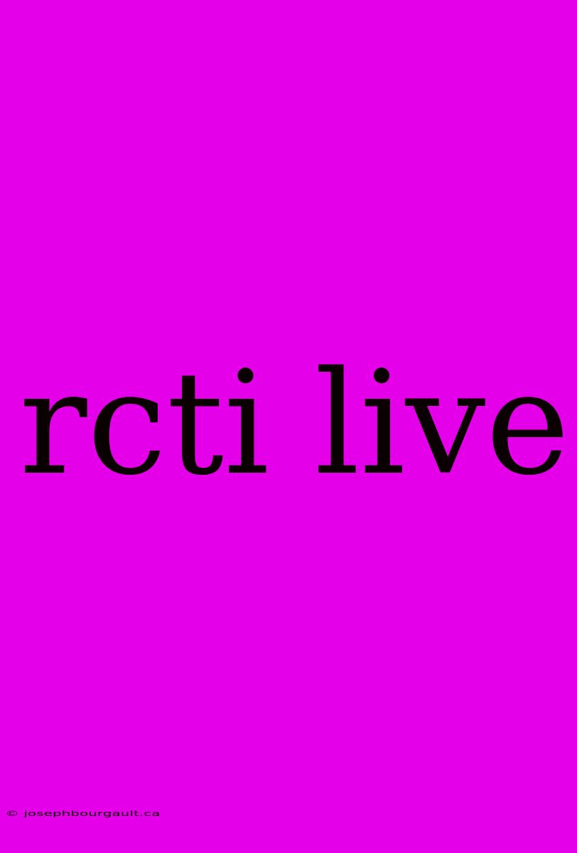 Rcti Live