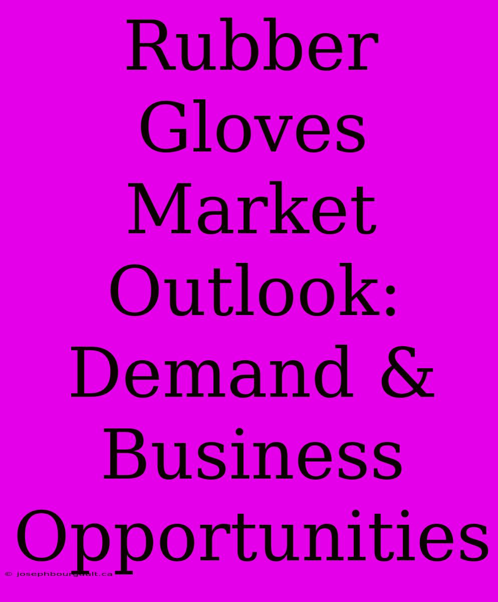 Rubber Gloves Market Outlook: Demand & Business Opportunities