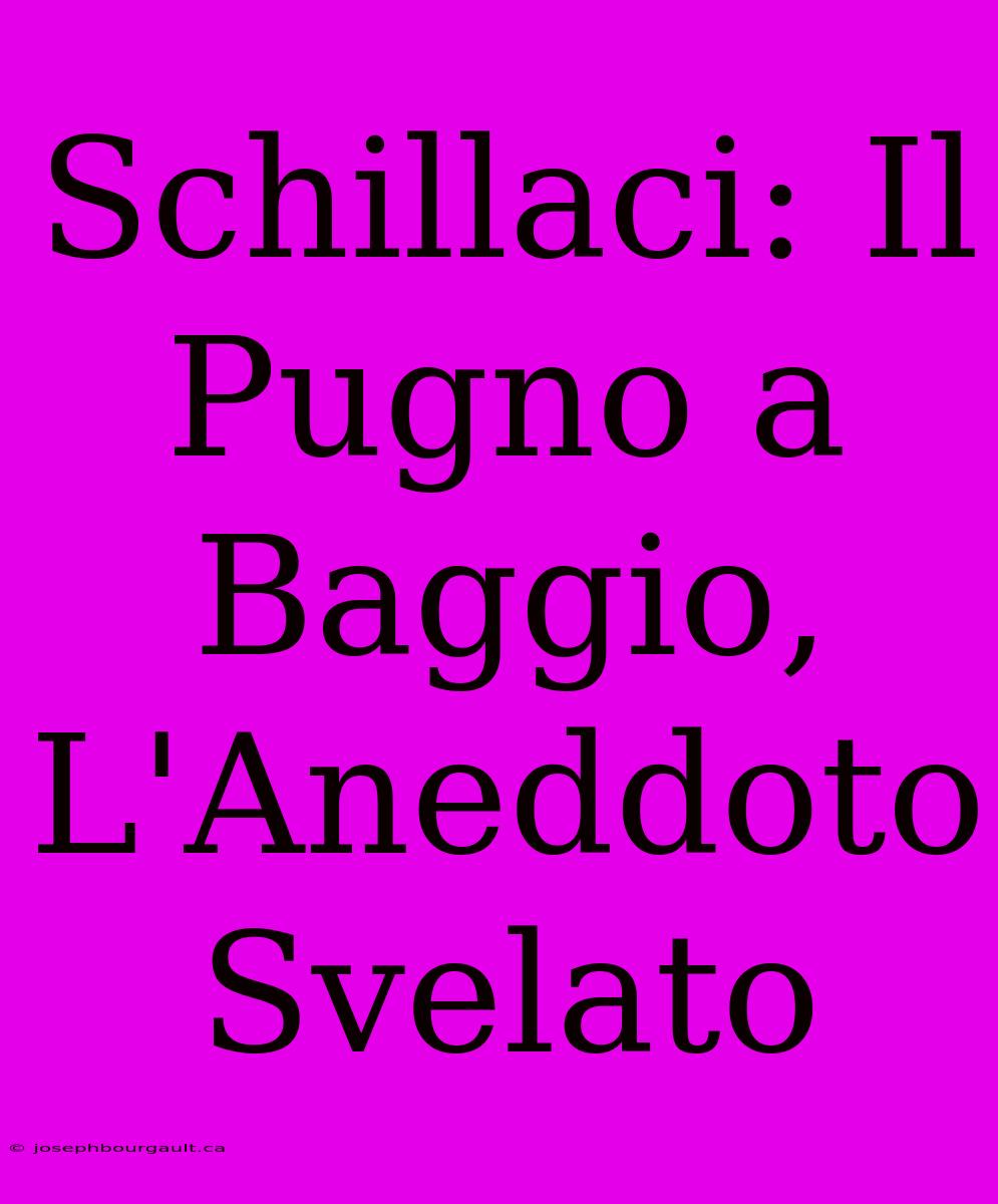 Schillaci: Il Pugno A Baggio, L'Aneddoto Svelato