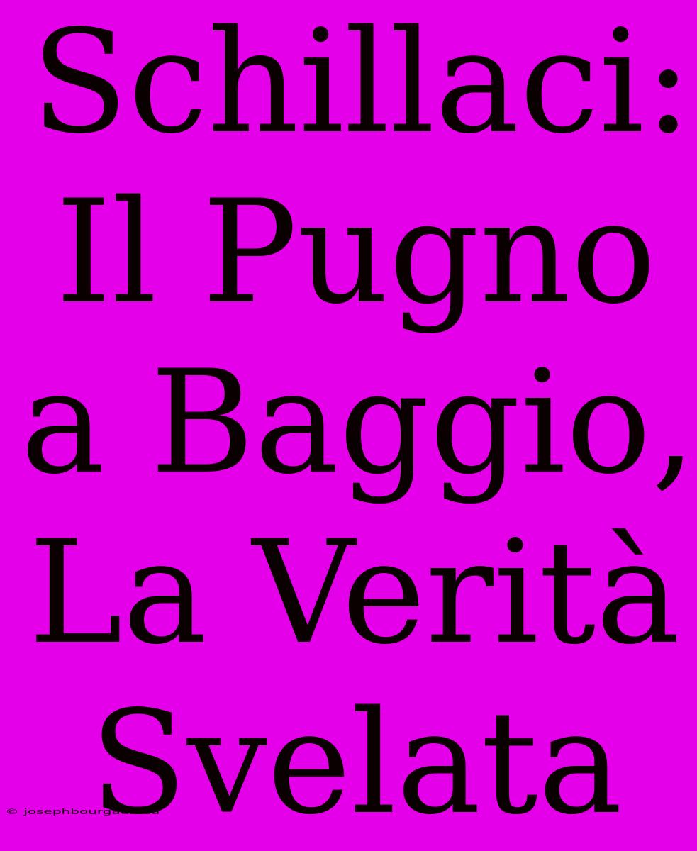 Schillaci: Il Pugno A Baggio, La Verità Svelata