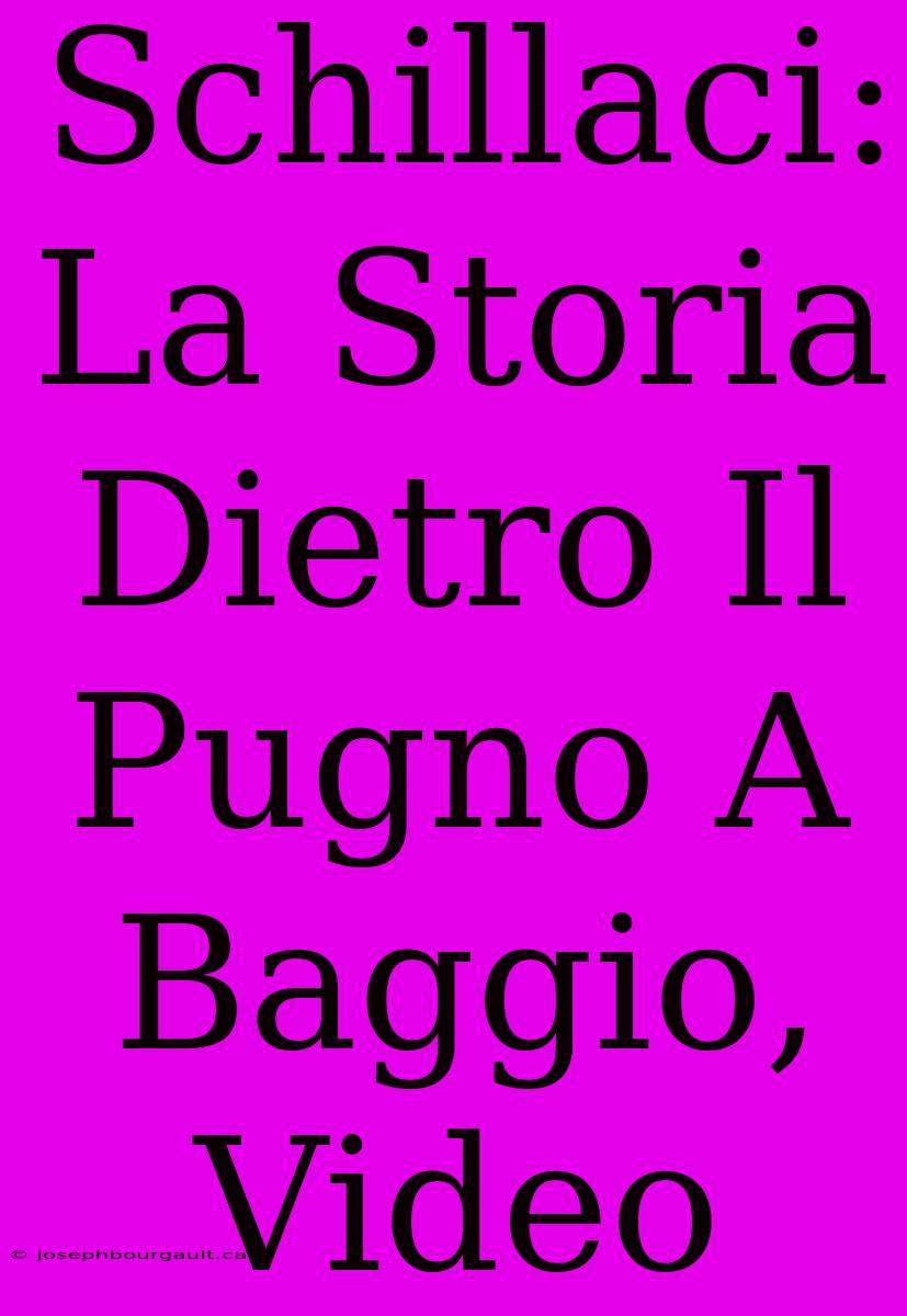 Schillaci: La Storia Dietro Il Pugno A Baggio, Video