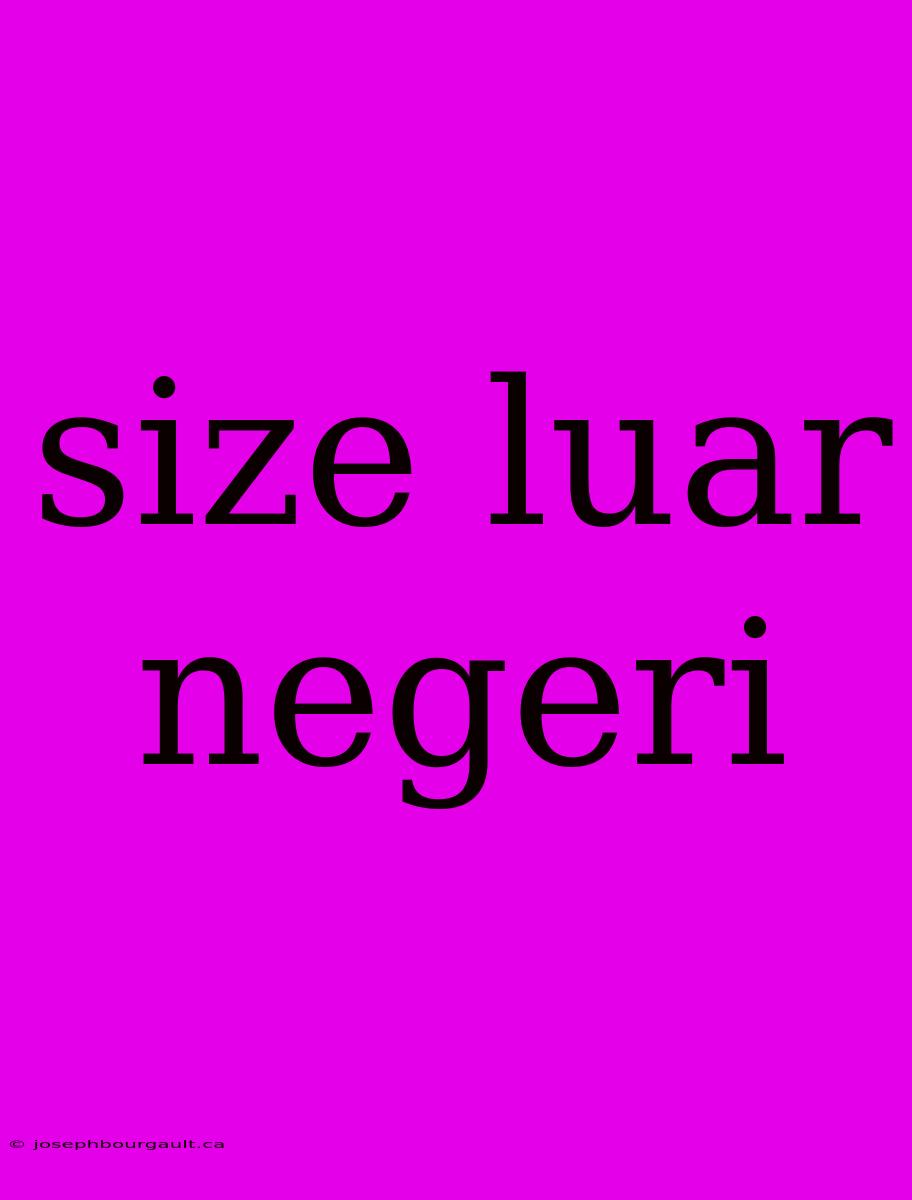 Size Luar Negeri