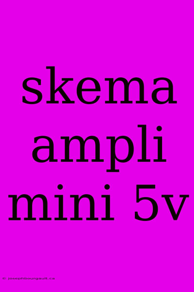 Skema Ampli Mini 5v