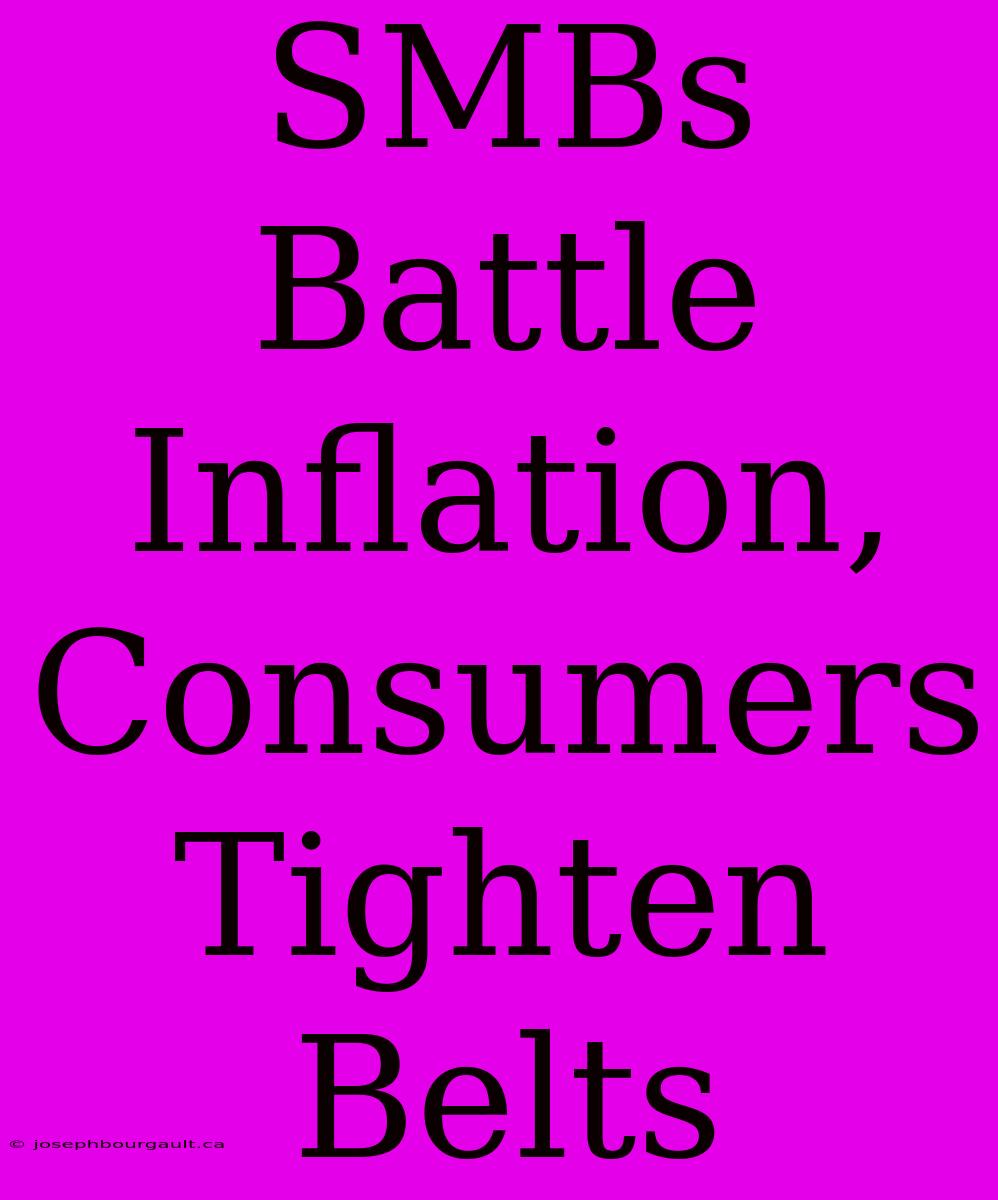 SMBs Battle Inflation, Consumers Tighten Belts