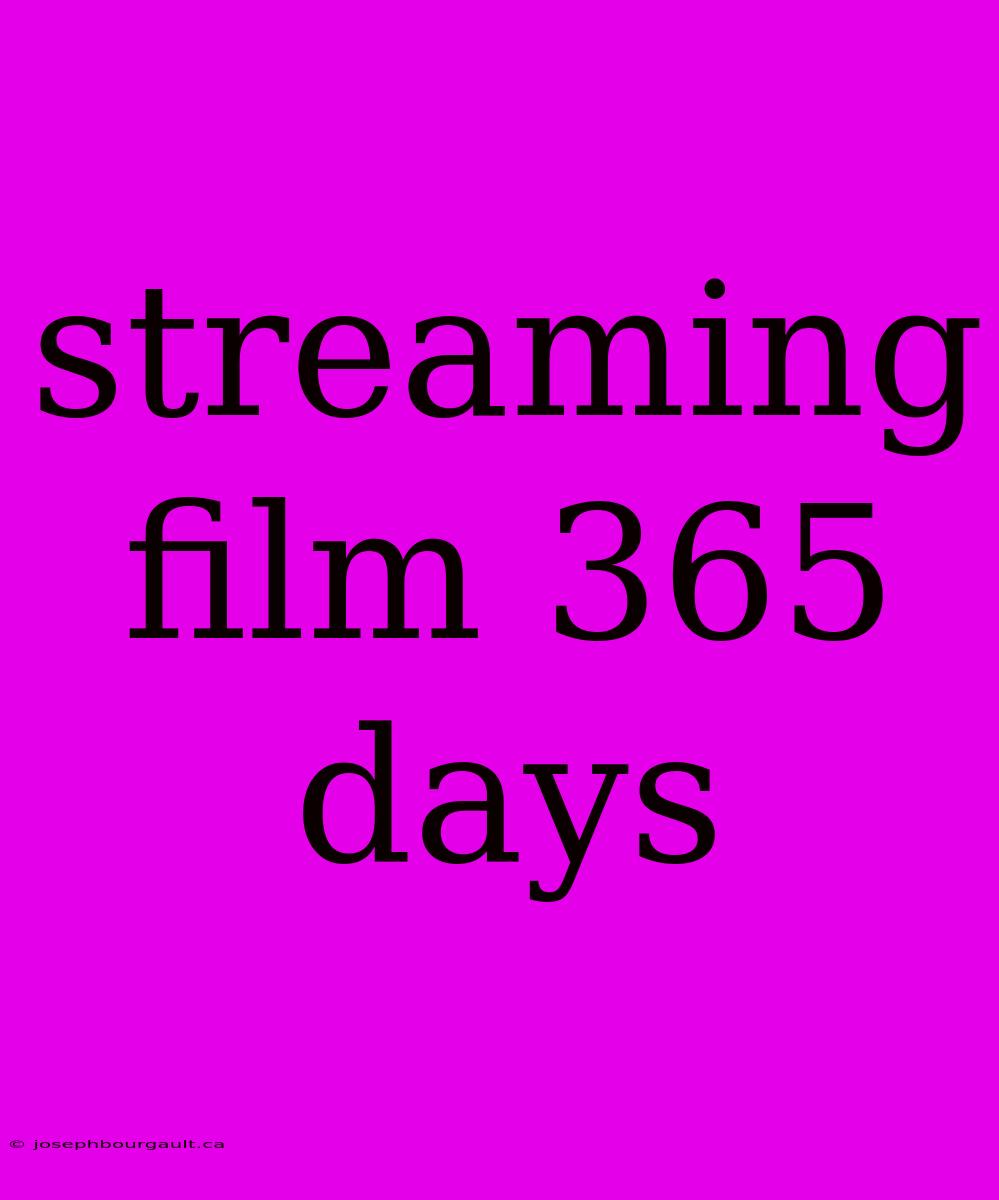 Streaming Film 365 Days