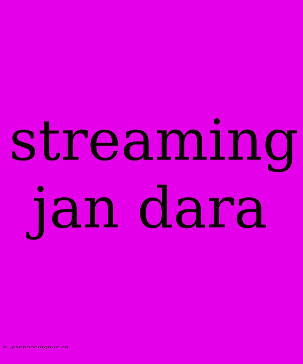 Streaming Jan Dara