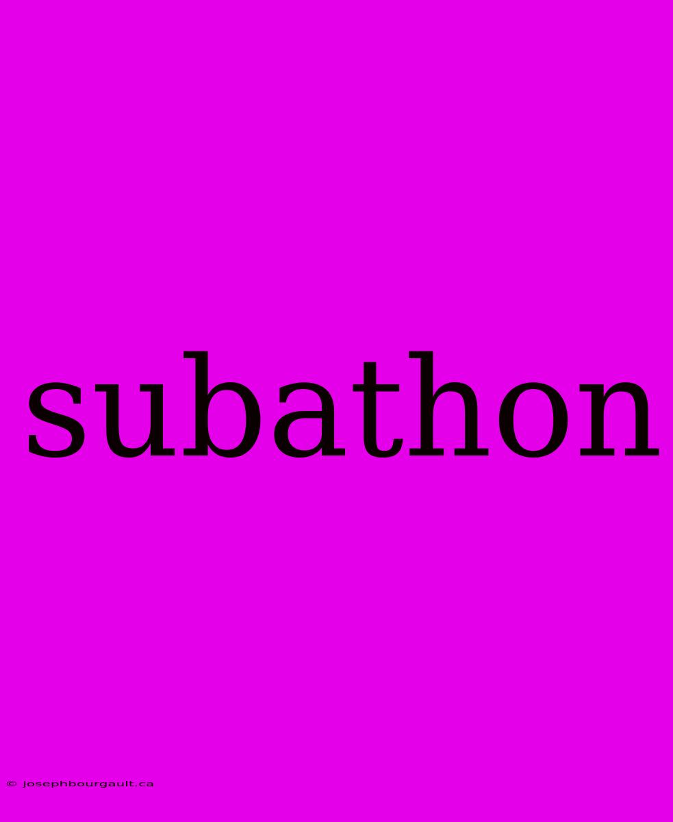 Subathon