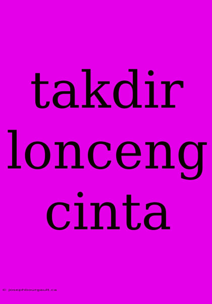 Takdir Lonceng Cinta