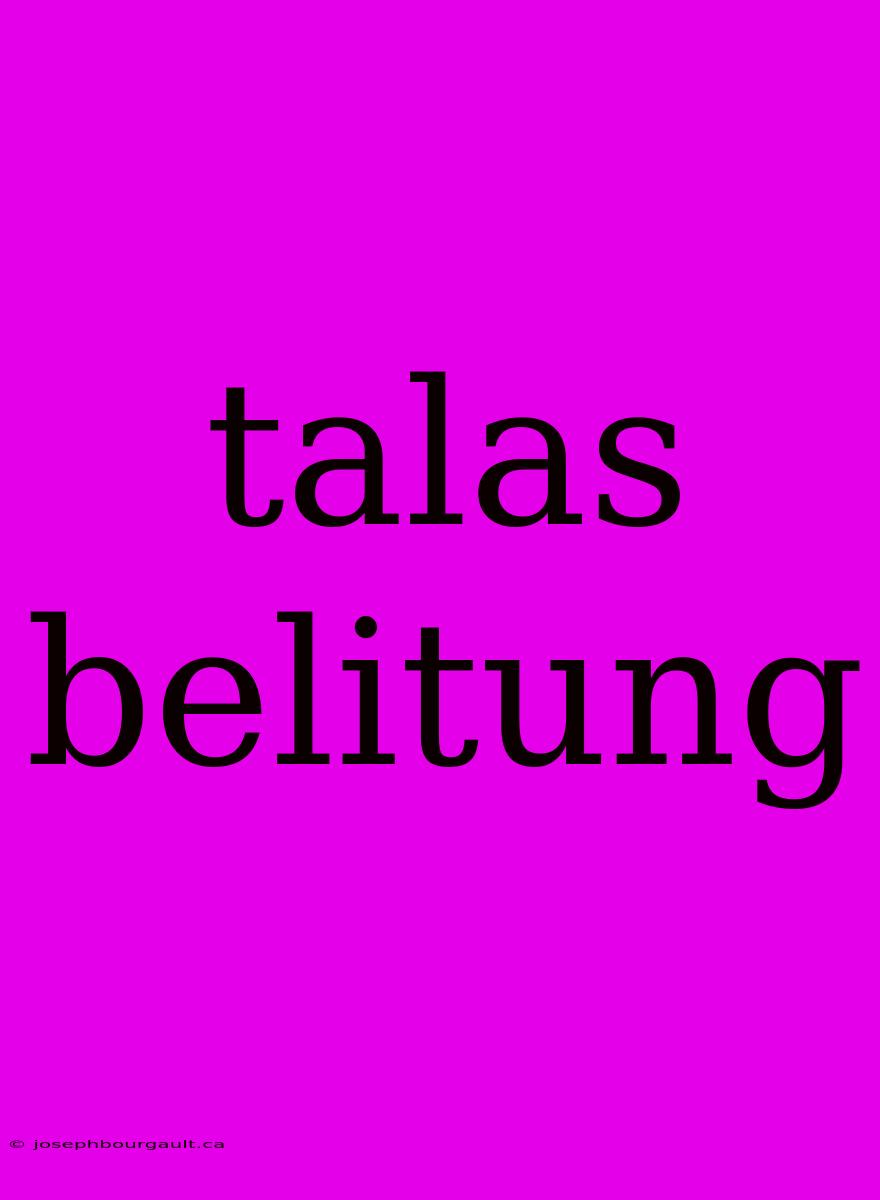 Talas Belitung