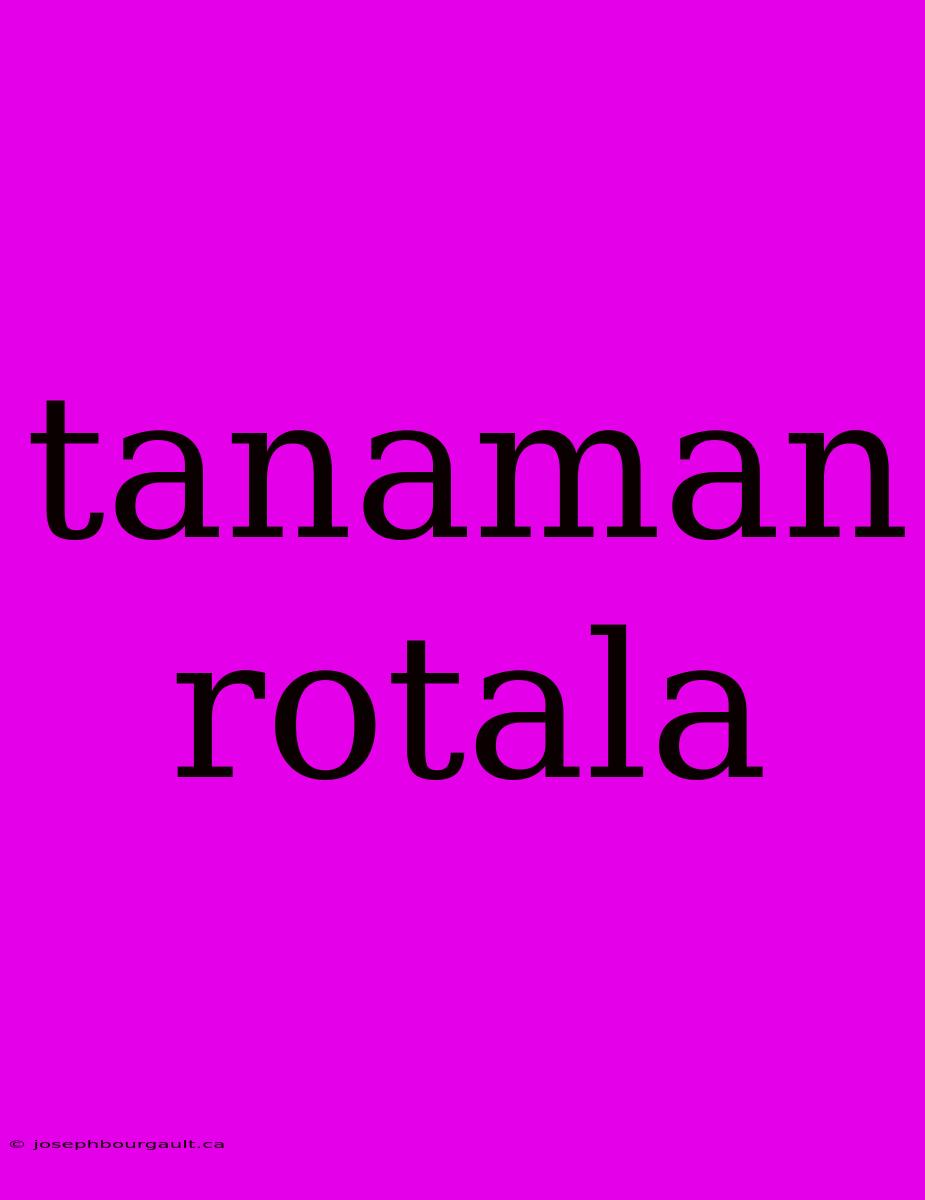 Tanaman Rotala