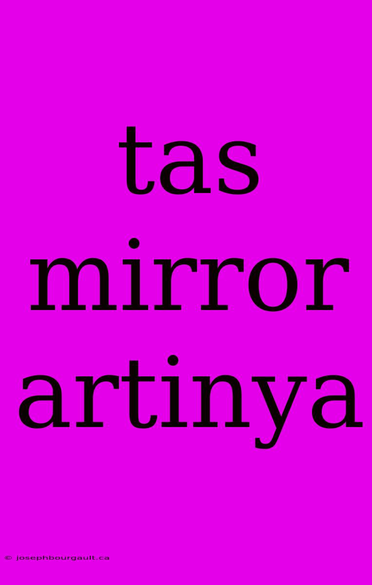 Tas Mirror Artinya