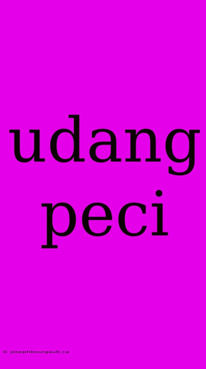 Udang Peci