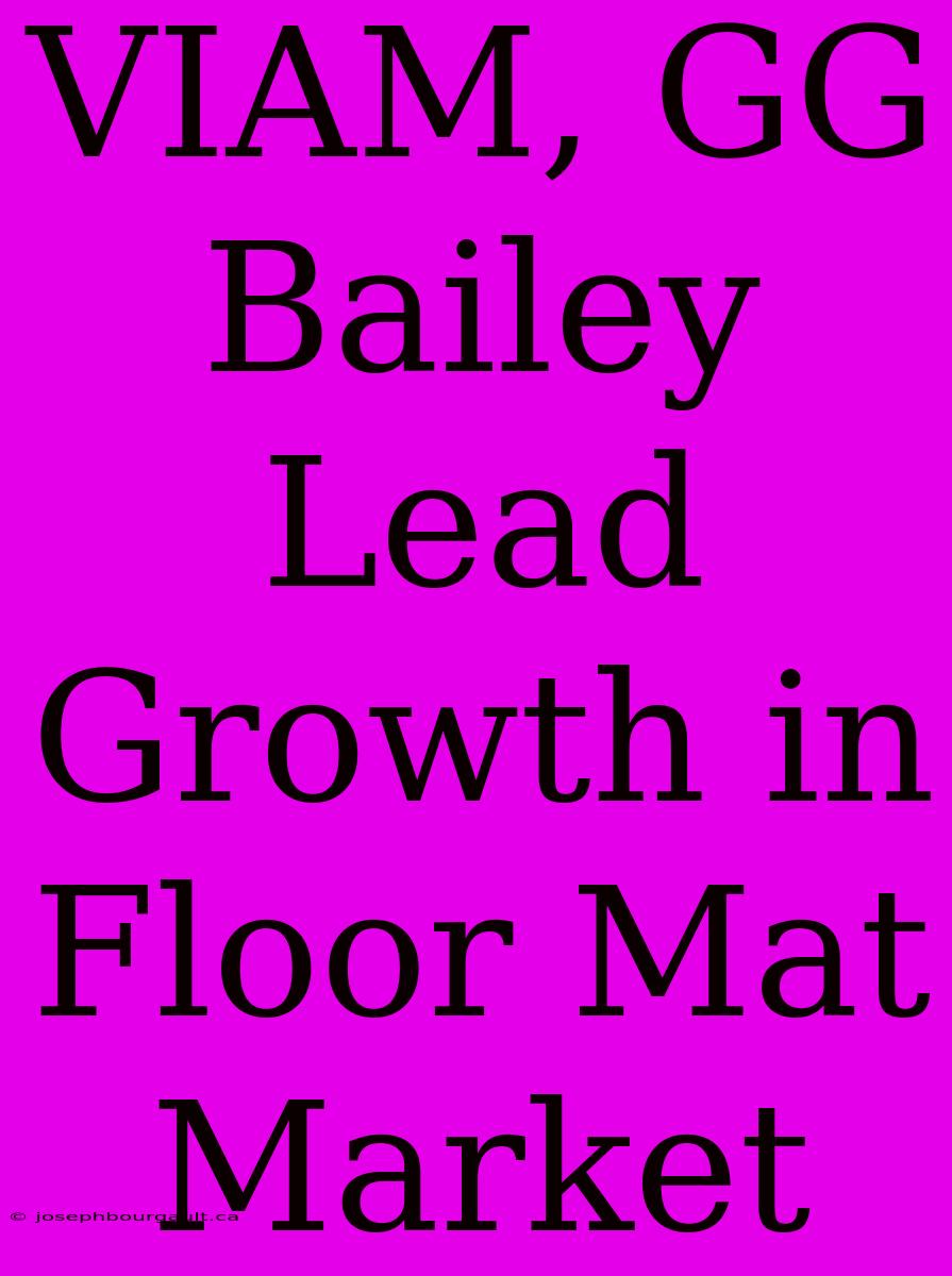 VIAM, GG Bailey Lead Growth In Floor Mat Market