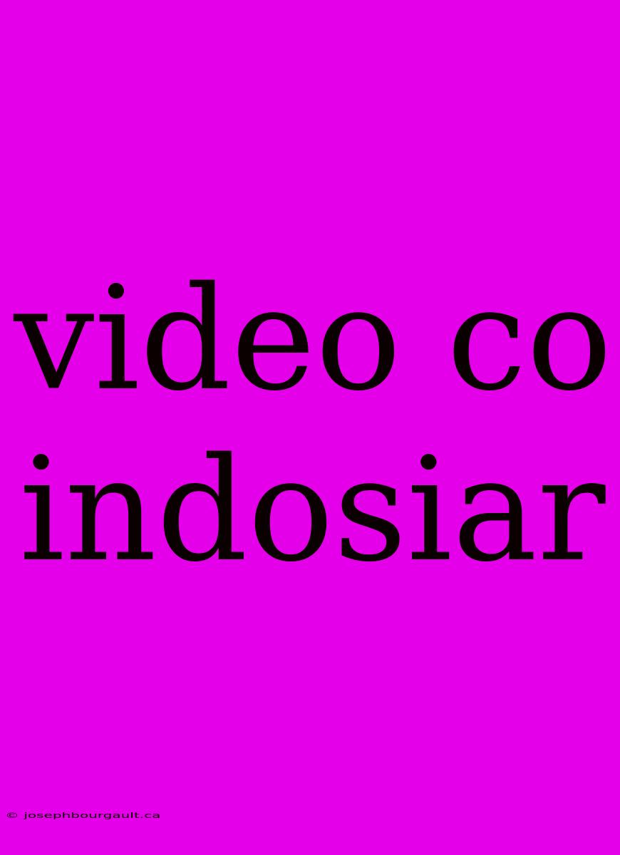 Video Co Indosiar