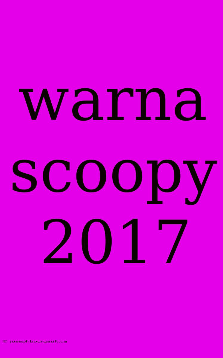 Warna Scoopy 2017