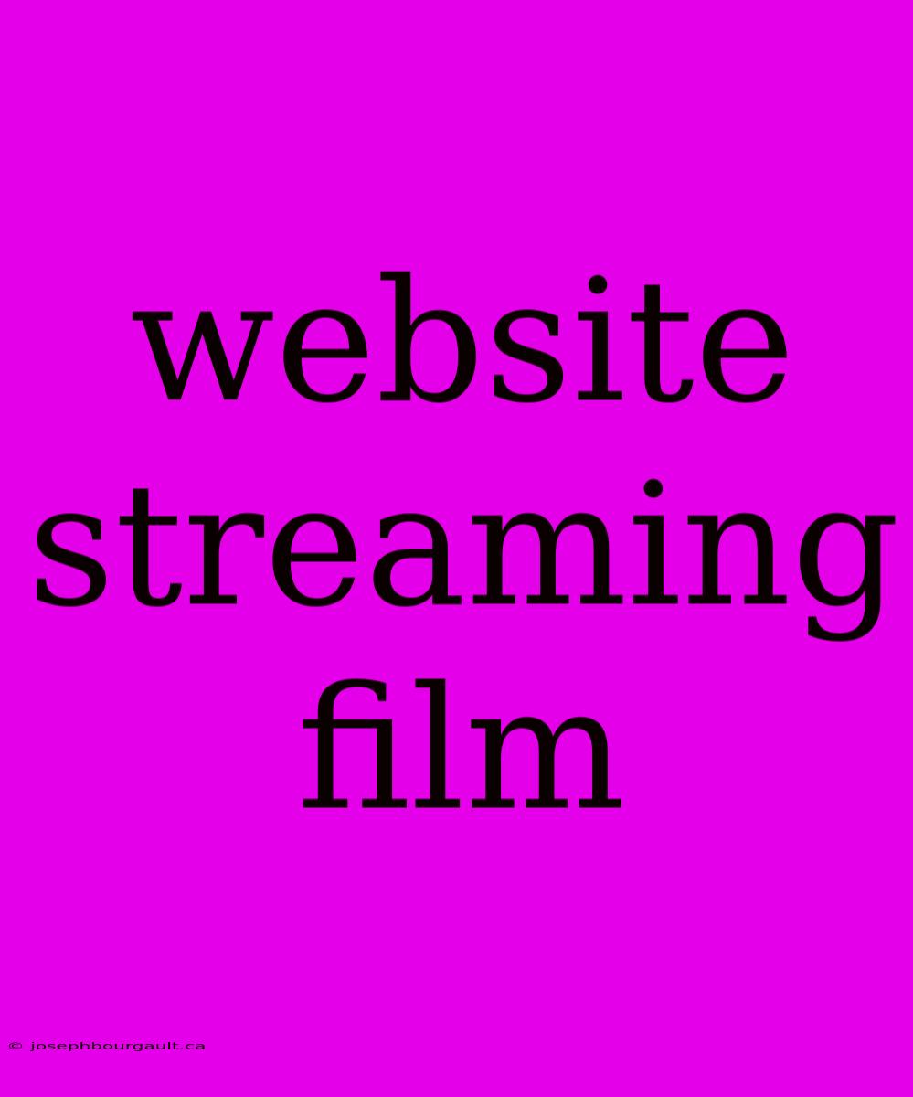 Website Streaming Film