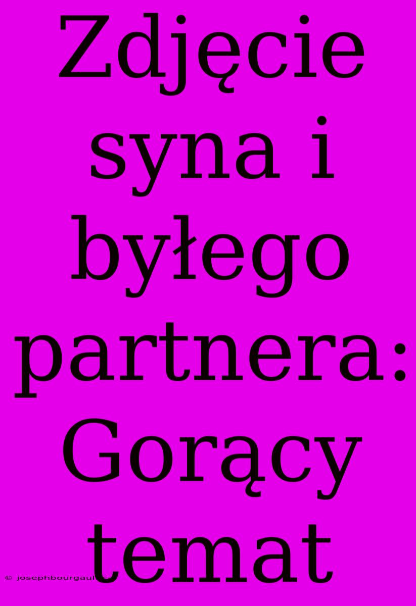 Zdjęcie Syna I Byłego Partnera: Gorący Temat